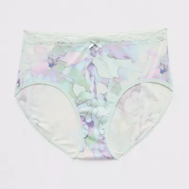 Ambrielle Cotton Womens Average + Full Figure Brief Panty 364260