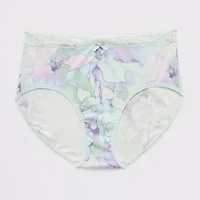 Ambrielle Cotton Womens Average + Full Figure Brief Panty 364260