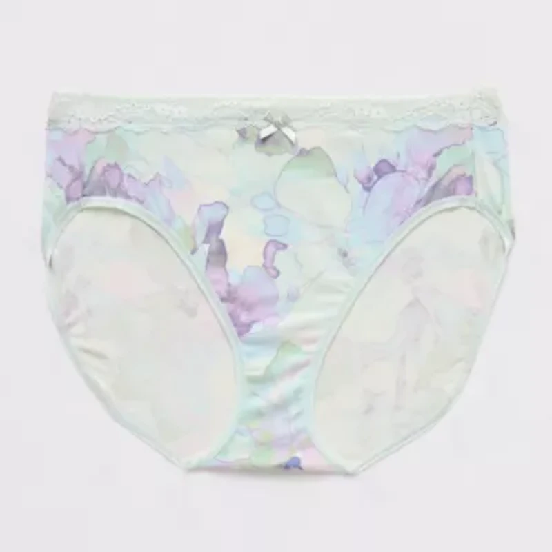 Ambrielle Cotton Womens Average + Full Figure High Cut Panty