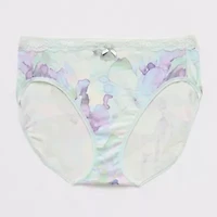 Ambrielle Cotton Womens Average + Full Figure High Cut Panty