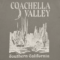 Coachella Valley Oversized Tee Womens Crew Neck Short Sleeve Oversized Juniors Graphic T-Shirt