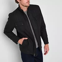 Vintage Leather Mens Midweight Coat