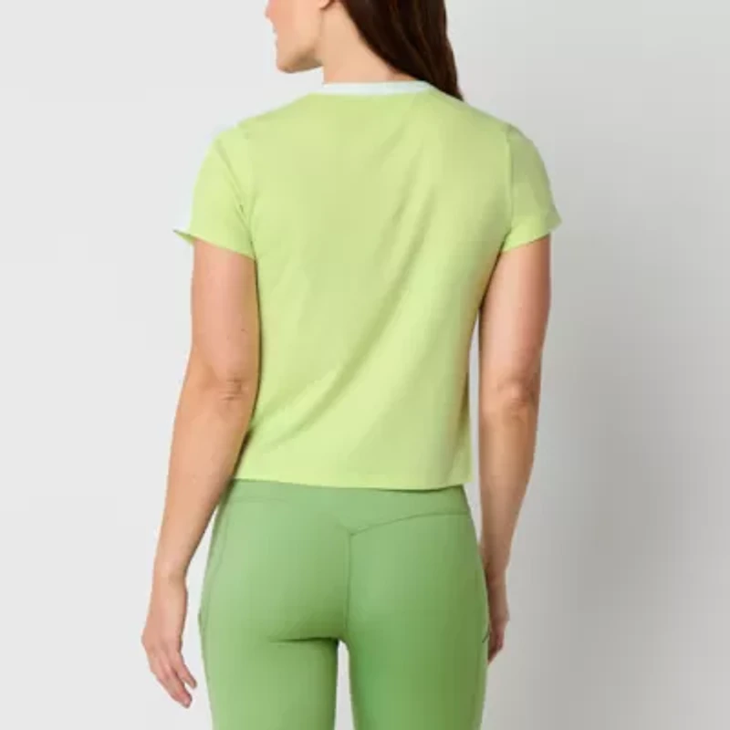 Xersion Womens Crew Neck Short Sleeve Active T-Shirt