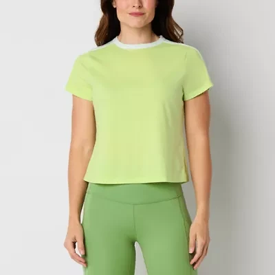 Xersion Womens Crew Neck Short Sleeve Active T-Shirt