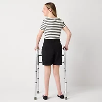 a.n.a Womens 7" Mid Rise Adaptive Easy-on + Easy-off Chino Short