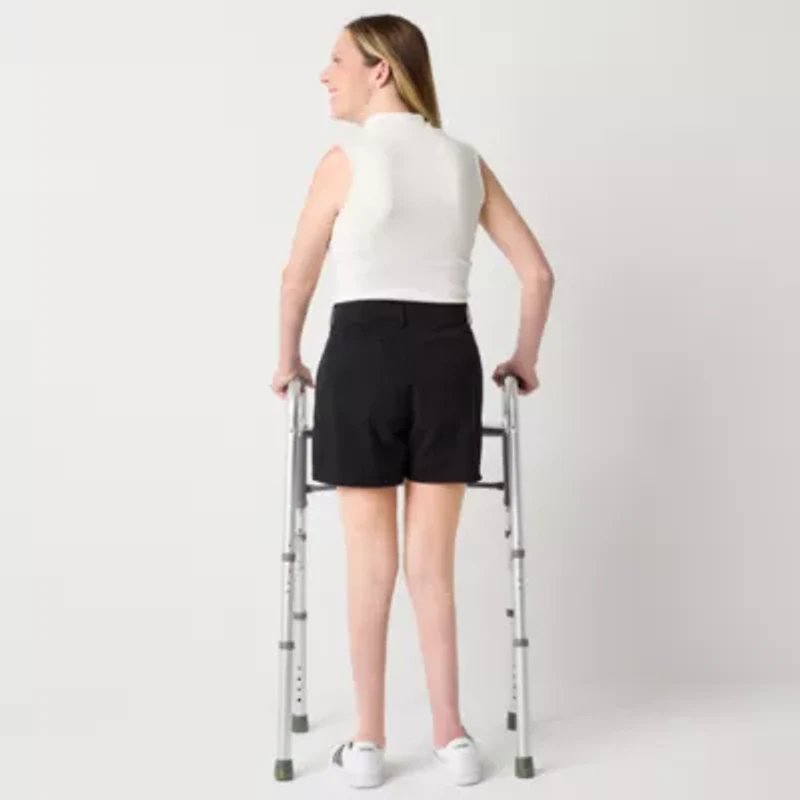 a.n.a Womens 5" Mid Rise Adaptive Easy-on + Easy-off Chino Short
