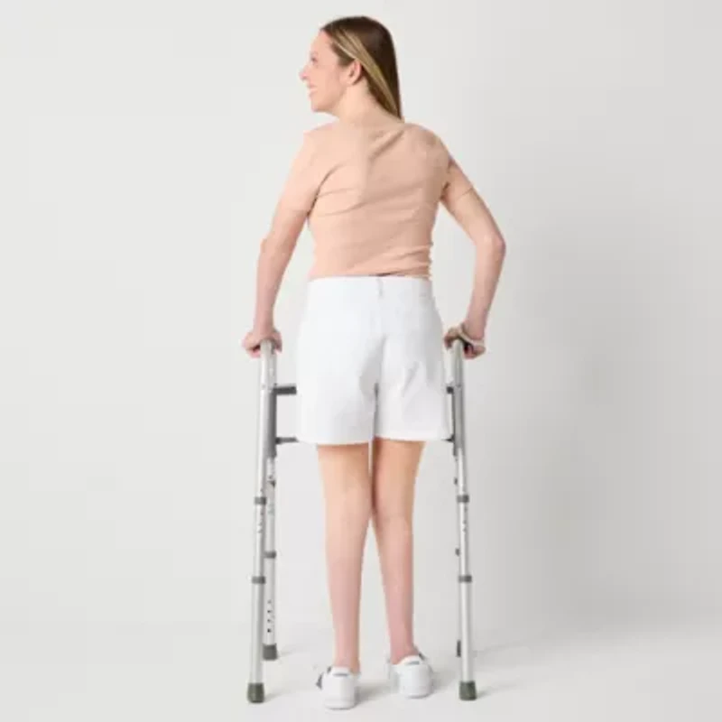 a.n.a Womens 5" Mid Rise Adaptive Easy-on + Easy-off Chino Short