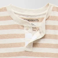 Thereabouts Little & Big Kid Boys Easy-on + Easy-off Sensory Friendly Short Sleeve Adaptive Regular Fit Henley Shirt