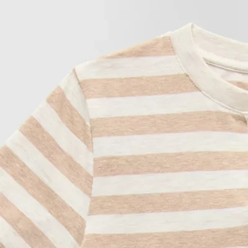 Thereabouts Little & Big Kid Boys Easy-on + Easy-off Sensory Friendly Short Sleeve Adaptive Regular Fit Henley Shirt