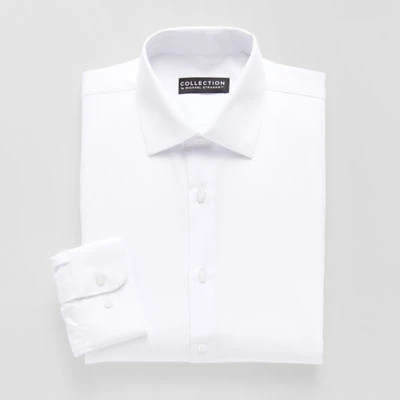 Collection By Michael Strahan Mens Modern Fit Easy Care Long Sleeve Dress Shirt