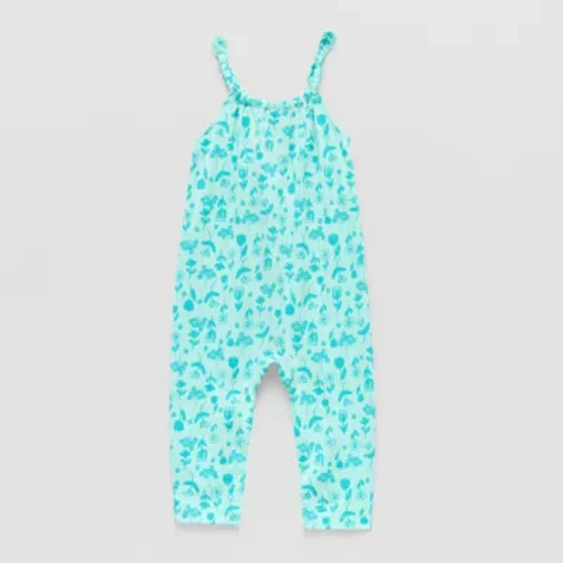 Okie Dokie Baby Girls Scoop Neck Sleeveless Jumpsuit