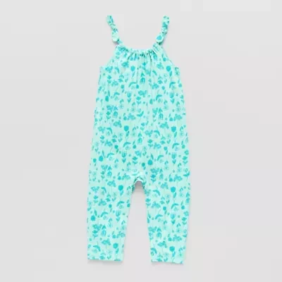 Okie Dokie Baby Girls Scoop Neck Sleeveless Jumpsuit