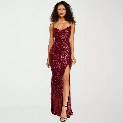 B. Smart Womens Juniors Sleeveless Sequin Bodycon Dress