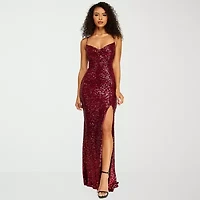 B. Smart Womens Juniors Sleeveless Sequin Bodycon Dress