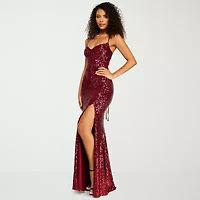 B. Smart Womens Juniors Sleeveless Sequin Bodycon Dress