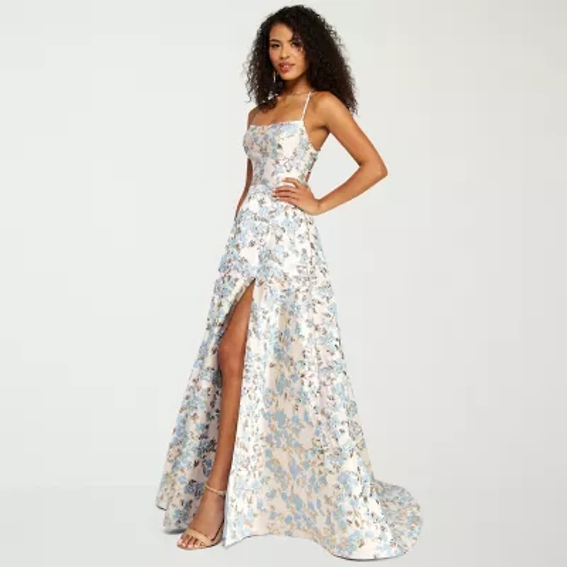 B. Smart Womens Juniors Floral Ball Gown