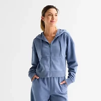 Xersion Womens Tall Long Sleeve Zipper Active Hoodie
