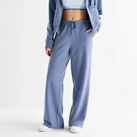 Xersion Womens French Terry Wide Leg Mid Rise Regular Fit Active Pull-On Pant