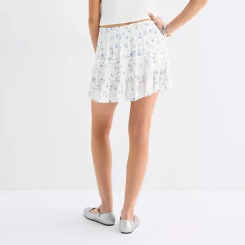 Arizona Womens Mid Rise Juniors Skort