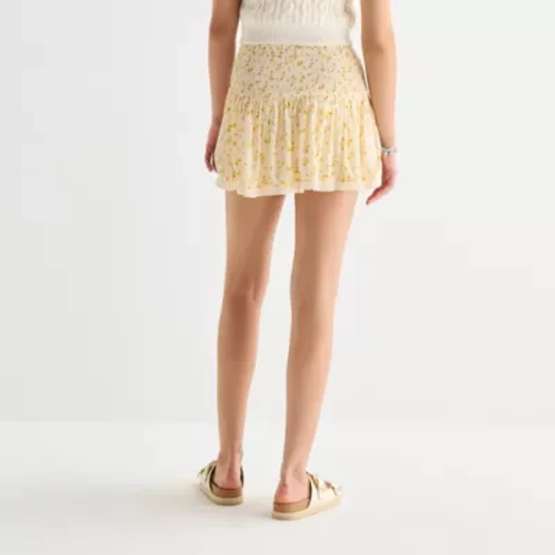 Arizona Womens Mid Rise Juniors Skort