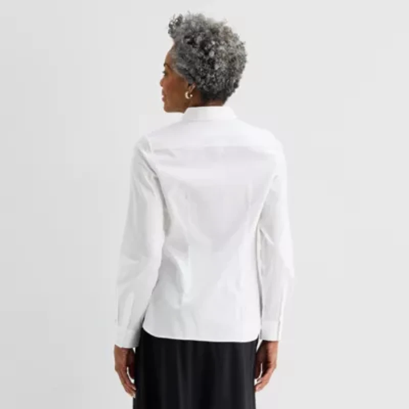 Liz Claiborne Womens Long Sleeve Dress Shirt