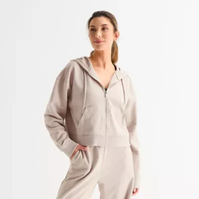 Xersion Womens Long Sleeve Zipper Active Hoodie