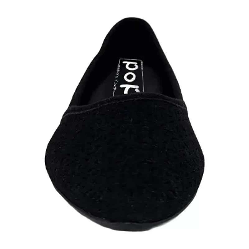 Pop Gerinina Womens Almond Closed Toe Ballet Flats