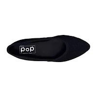 Pop Gerinina Womens Almond Closed Toe Ballet Flats