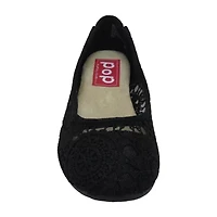 Pop Maybel Womens Almond Closed Toe Ballet Flats