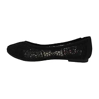 Pop Maybel Womens Almond Closed Toe Ballet Flats