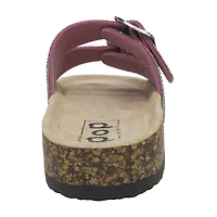 Pop Gemi Womens Adjustable Strap Footbed Sandals