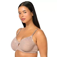 Curvy Couture Sheer Whisper Full Coverage Unlined Underwire Bra- 1368