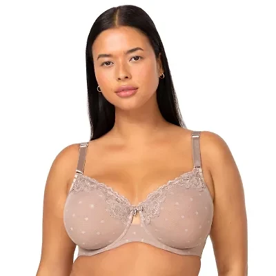 Curvy Couture Sheer Whisper Full Coverage Unlined Underwire Bra- 1368