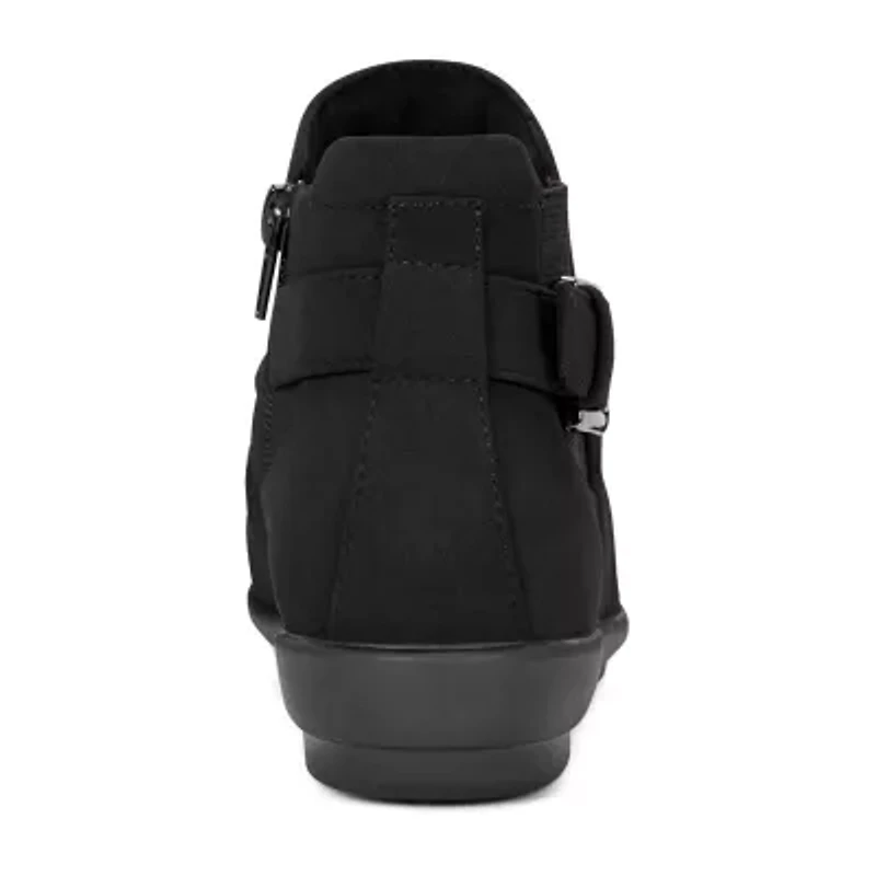 Easy Spirit Womens Aryel Flat Heel Booties