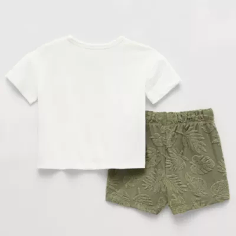 Okie Dokie Baby Boys 2-pc. Short Set