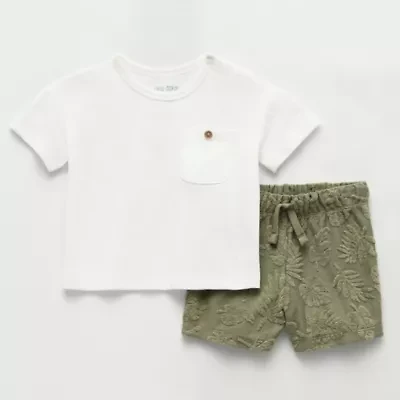 Okie Dokie Baby Boys 2-pc. Short Set