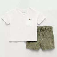 Okie Dokie Baby Boys 2-pc. Short Set