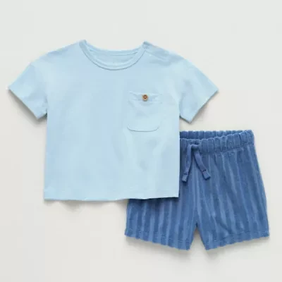 Okie Dokie Baby Boys 2-pc. Short Set