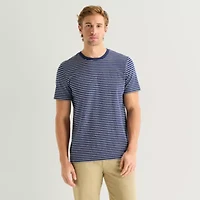 St. John's Bay Texture Mens Crew Neck Short Sleeve T-Shirt