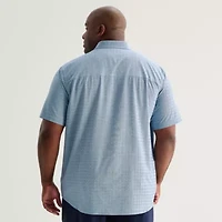 Stylus Mens Short Sleeve Big and Tall Button-Down Shirt