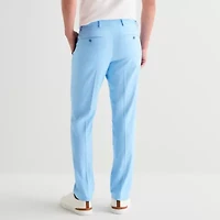 J. Ferrar Mens Stretch Fabric Slim Fit Flat Front Suit Pant