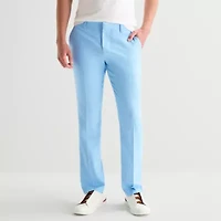 J. Ferrar Mens Stretch Fabric Slim Fit Flat Front Suit Pant