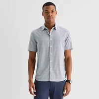 Stylus Mens Short Sleeve Button-Down Shirt