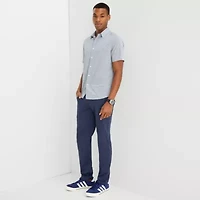 Stylus Mens Short Sleeve Button-Down Shirt