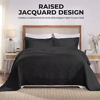 SUPERIOR® Serenity Oversized Matelasse Solid Texture Jacquard Bedspread