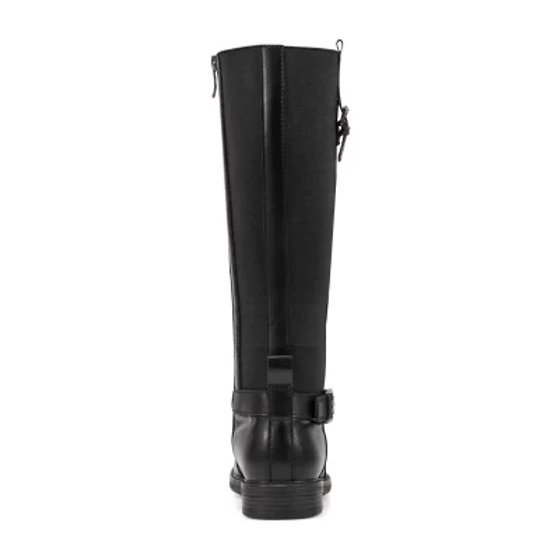 Easy Spirit Womens Jackie Flat Heel Riding Boots