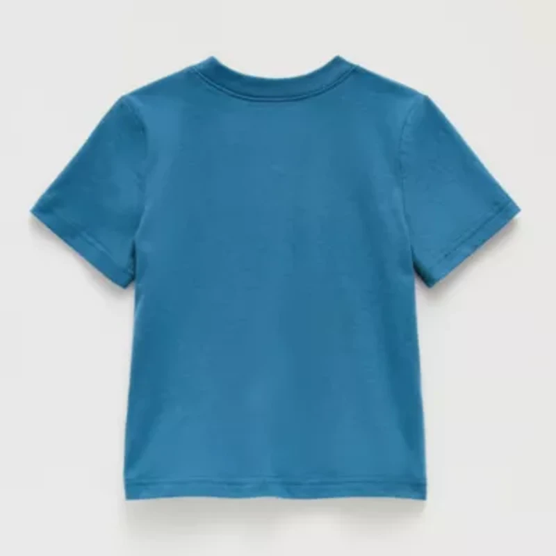 Okie Dokie Toddler & Little Boys Crew Neck Short Sleeve Relaxed Fit Graphic T-Shirt