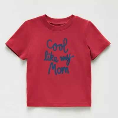 Okie Dokie Toddler & Little Boys Crew Neck Short Sleeve Regular Fit Graphic T-Shirt