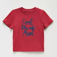 Okie Dokie Toddler & Little Boys Crew Neck Short Sleeve Regular Fit Graphic T-Shirt