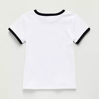 Thereabouts Little & Big Kid Girls Crew Neck Short Sleeve T-Shirt